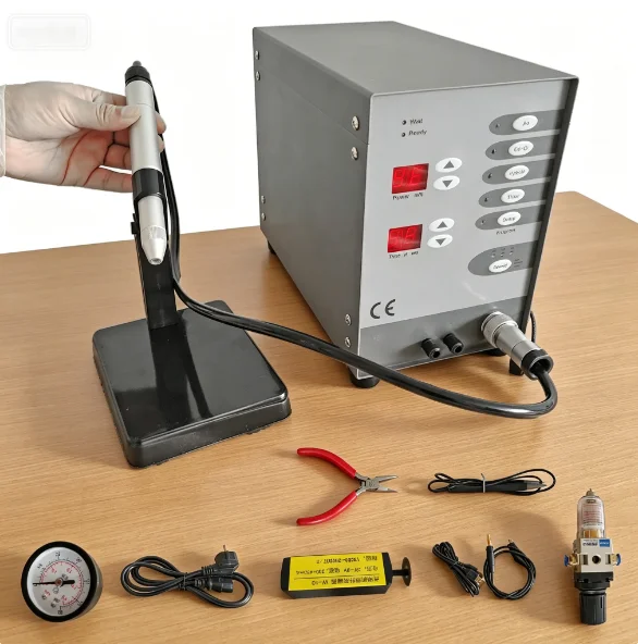 TEBAK New Portable Jewelry Argon Arc Welding Machine 220V - Pulse Spot Welding Machine for Gold and Silver Workpieces