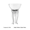 Round transparent eight-segment fish-shaped cup