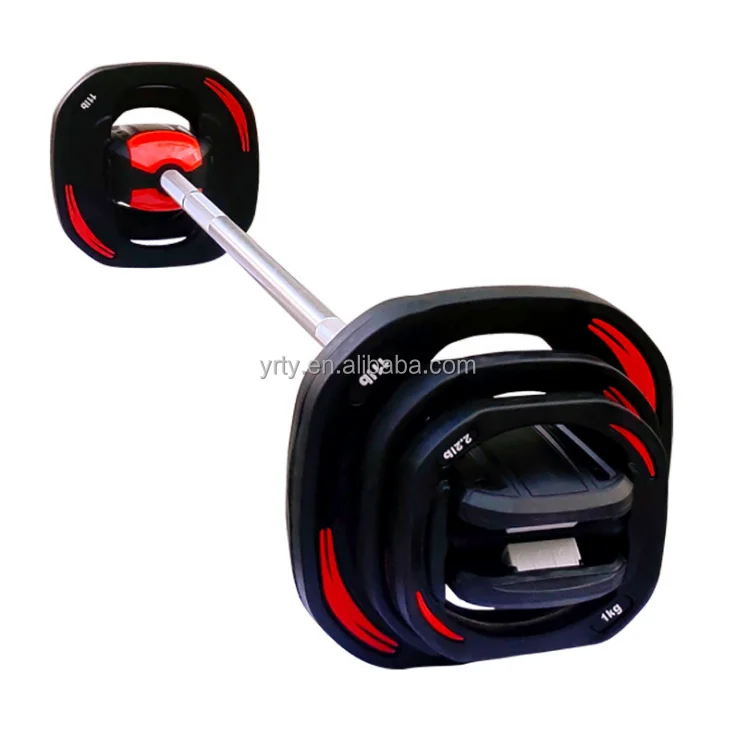 20 кг Регулируемый набор штанги для фитнеса Тяжелая атлетика мужская и женская домашняя штанга для выжиманий