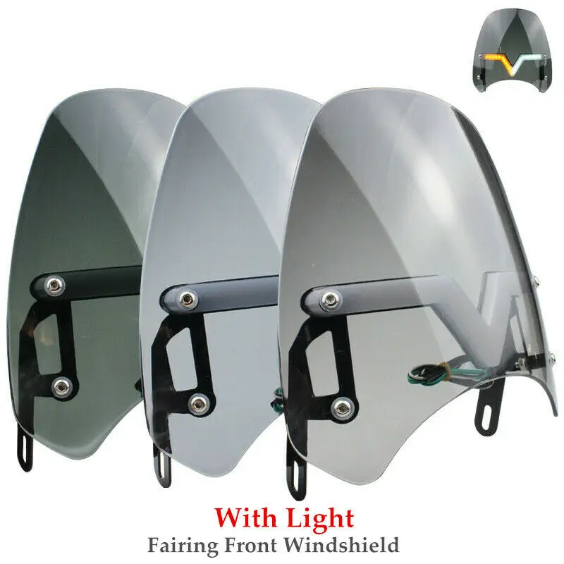 Universal Headlight Fairing Windshield Windscreen Motorcycle Universal