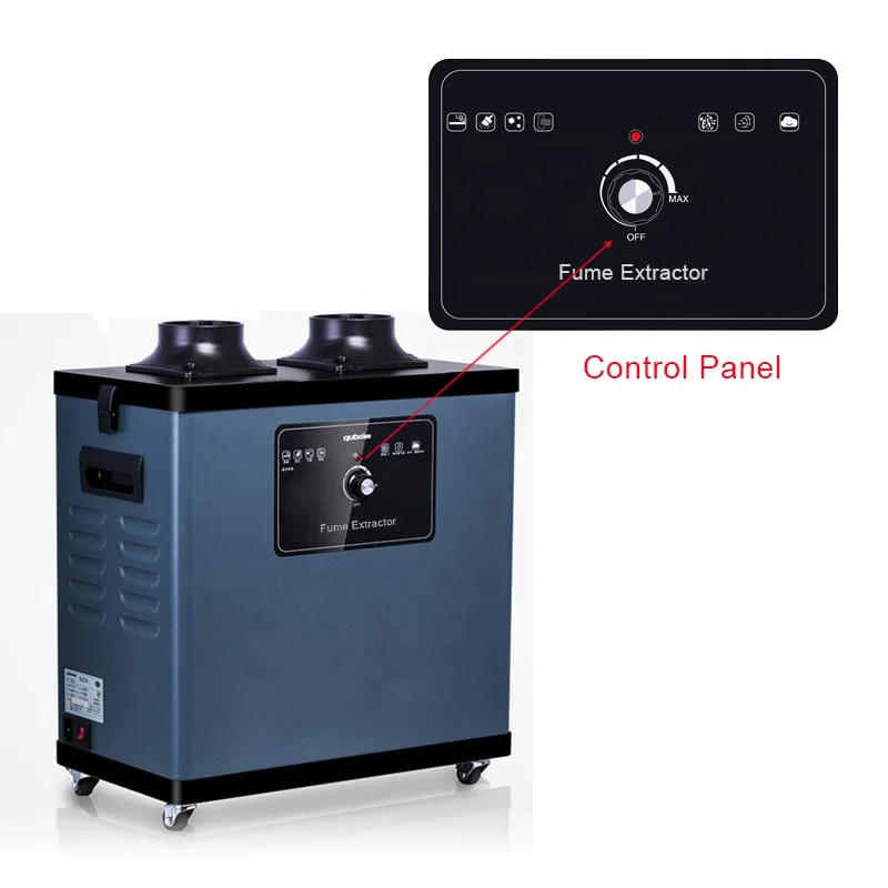 200W,  F6002 Popular Soldering Fume Extractor for Soldering Station with Double Flexible Extraction Arms