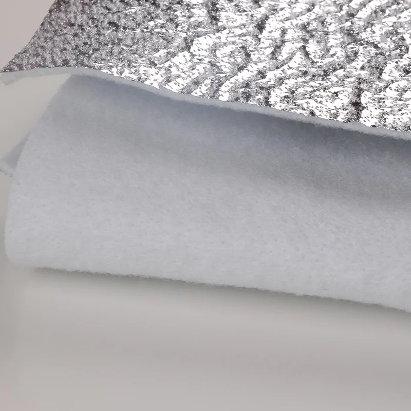Needle punched non-woven fabric with aluminum foil for warm thermal