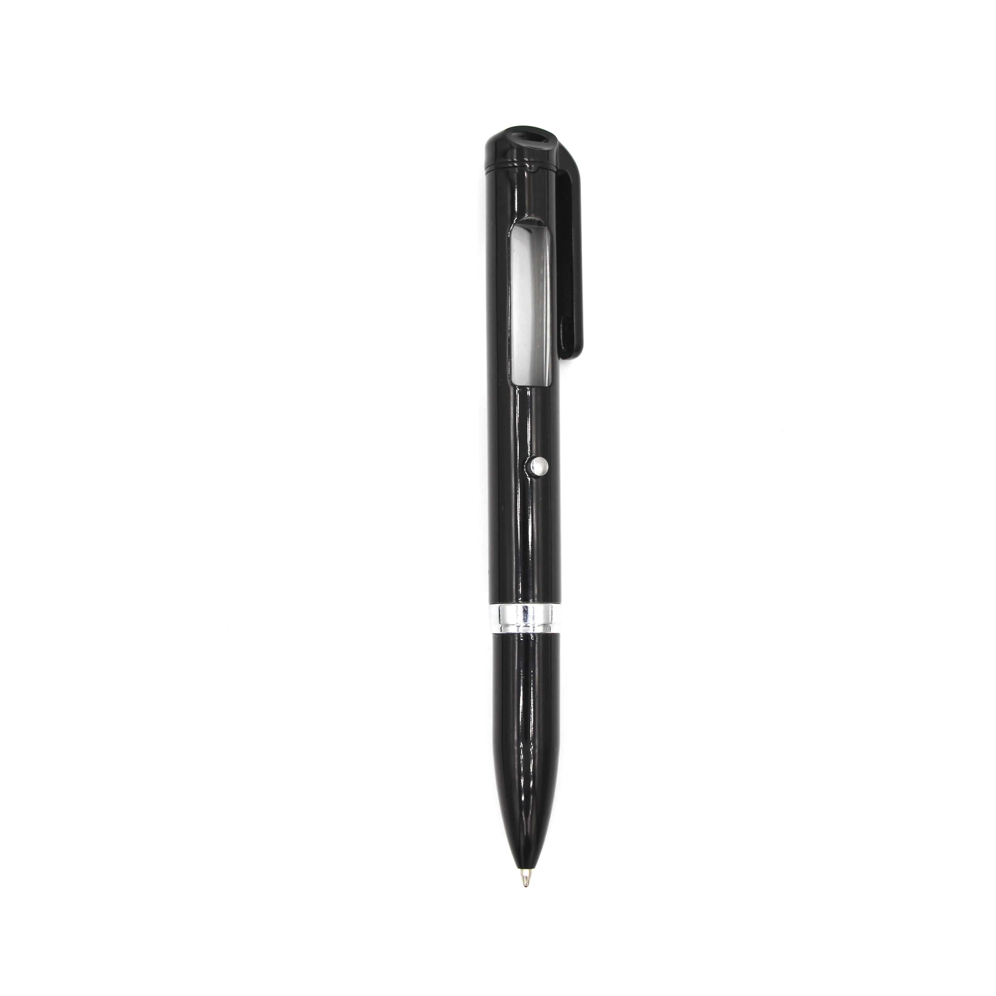 High Quality 3 in 1 Multi Function Company logo Metal  Magnifier Magnifying Glass LED Light Ballpoint Pen for Promotion Gift