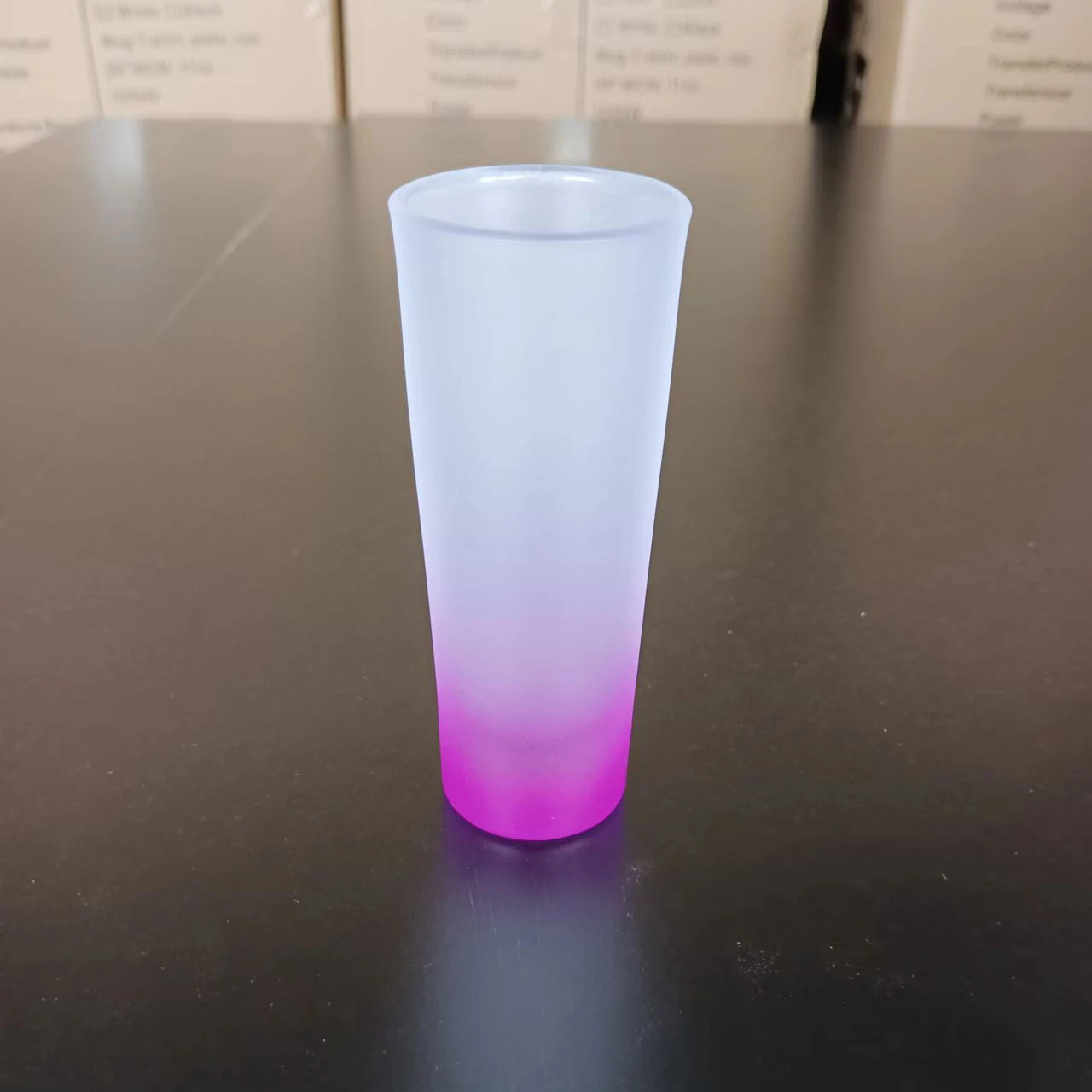 Rubysub Gradient 3oz Wholesale Frosted Custom Sublimation Frosted Shot