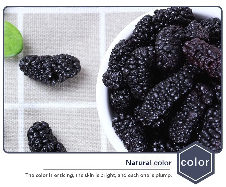 Fully Dried Mulberries Natural Sweet Taste Wholesale Sale of Mature Mulberries Preserved with Syrup Process for Consumption