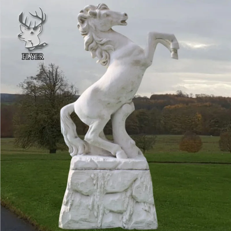 STATUE DE CHEVAL Debout En Cristal Bureau Décor Pour La Maison Figures