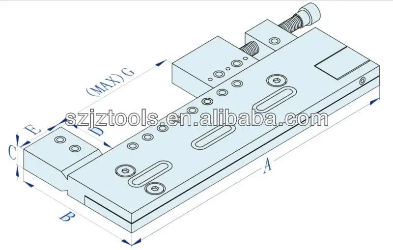 A-ONE 3 Axis WIRE EDM STAINLESS STEEL BENCH VISE 3A-210016