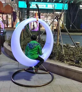 Moon Shape Light Outdoor Indoor Waterproof Custom Park Luminous Decoration Theme Led Decoration Light