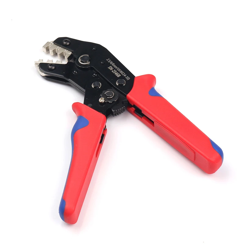 Mini Hand Crimp Plier for 2.5-6mm2 14-10 AWG Solar PV Cable Connector DIY Plastic Carbon Steel Serrated Jaw OEM Customizable