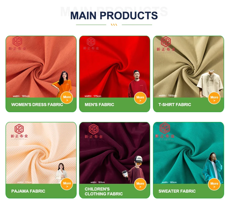 Custom Double Sided Fabric Plain Fabric Knitted Cotton T Shirt Fabric