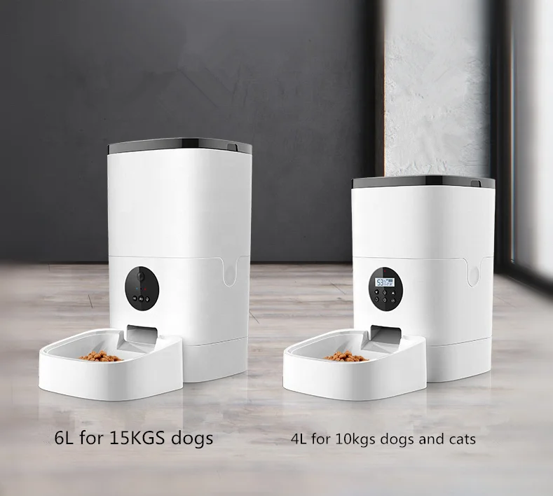 キーワード ホット販売wifi Tuya重力2トン自動ペットフィーダーフードスマートカメラペットフィーダーマイクロチップペットボウル