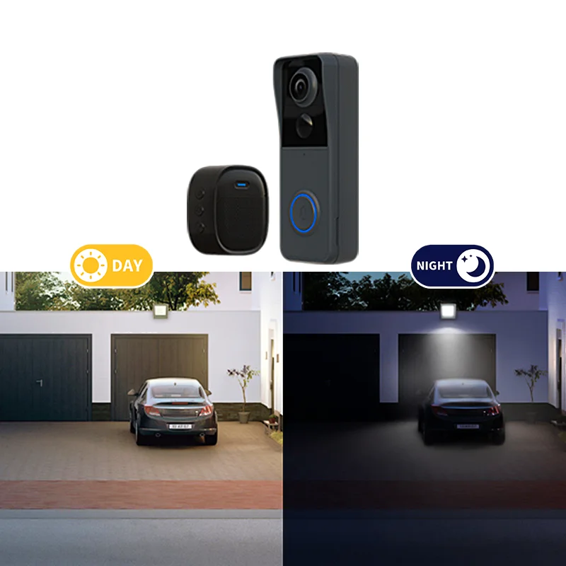 Dual Audio Wireless Doorbell Camera with Monitor Bluetooth Mobile APP Supported Door Phones