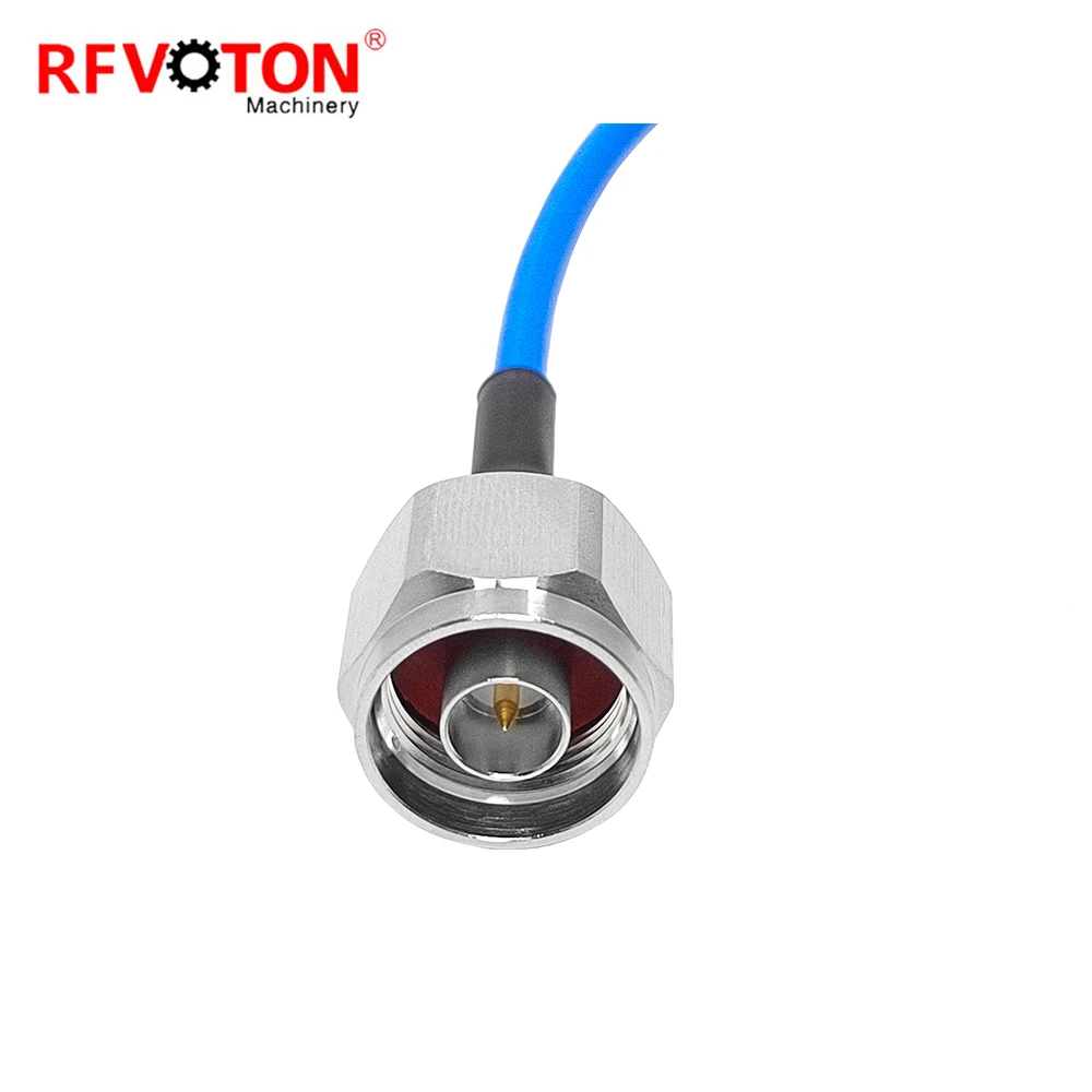 HF 50 Ohm 1-m-Kabelbaugruppe 4,3–10 Stecker männlich zu 4,3–10 Stecker männlich RG402 Koaxialkabel