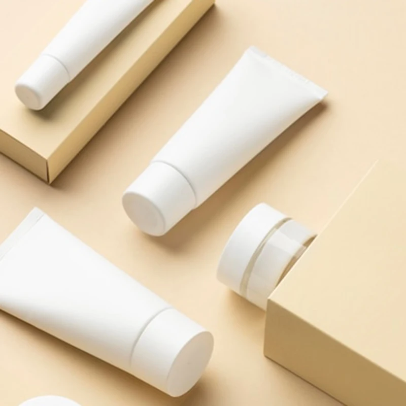 Cosmetic Container HDPE Tube with Screw Cover Skin Care Packaging Plastic 50ml Cosmetic Free Sample Eye Cream Led Tube