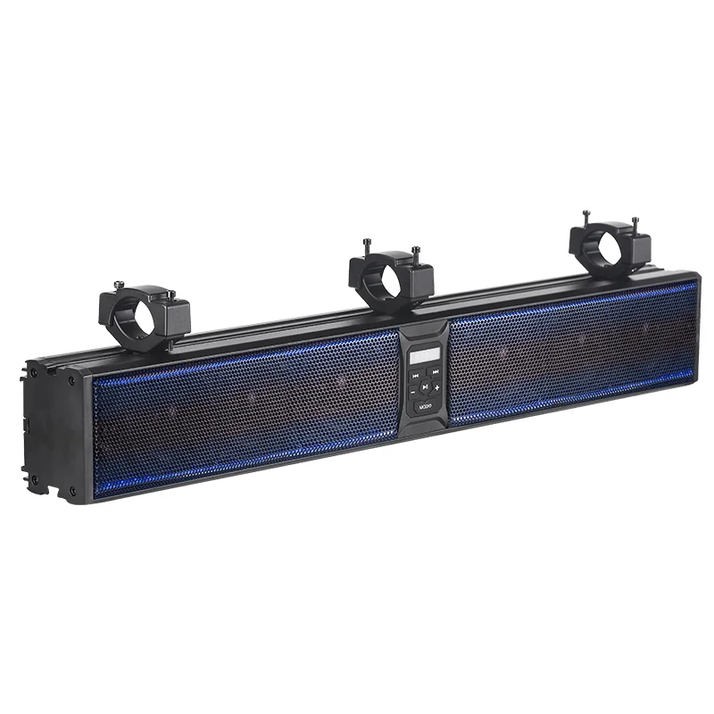 UTV Bar Sound Blue Tooth Soundbar ATV System Audio Marine Speaker Ipx6 Boat Systems Rgb Led Speakers Amplified Atv/Utv