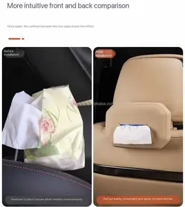 For Byd Leopard 8 2026 Special Silicone Tissue Box for Vehicle Paper Towel Bag - Interior Tissue Box for Vehicle