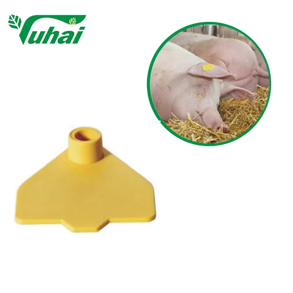 Custom YUHAI Brand 5.3*4.3cm PU Material Cattle Ear Tags Model YH-MK012D 6 Month Warranty New Condition