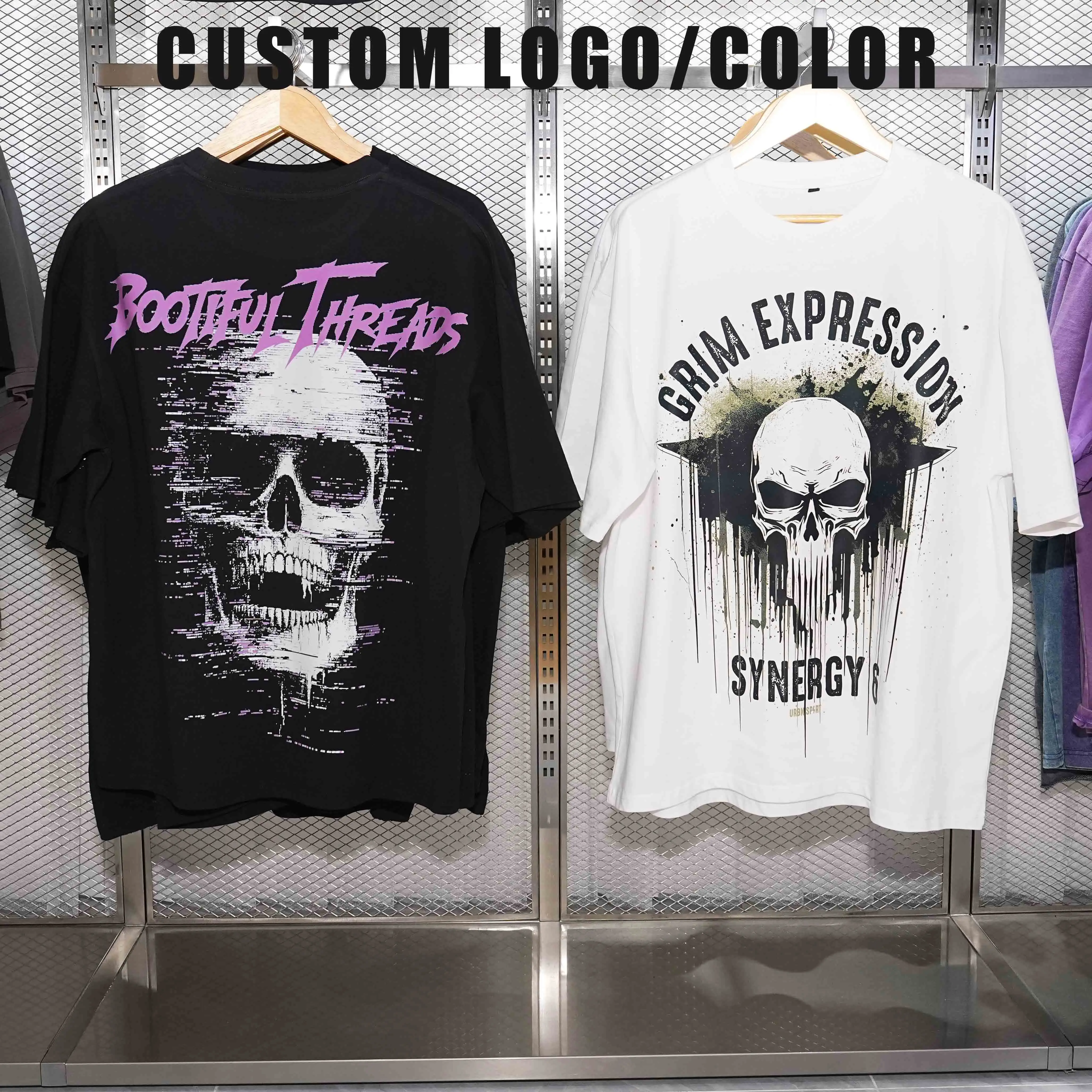 Plain 240g Dropped Shoulder Tees Custom High Quality Streetwear Oversized Tshirt Heavyweight 100% Cotton T-shirt Men's t Shirt