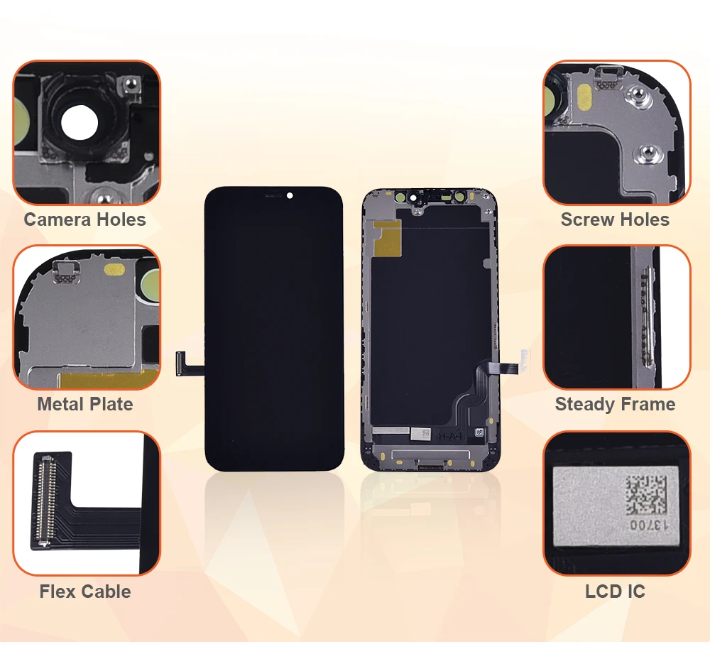 Высокое Качество 100% оригинальный ЖК-дисплей Замена экрана для iphone 5 6 7 8 11 12 13 14 x xr xs max pro