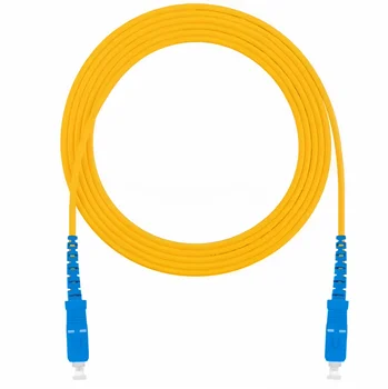 Fiber Optic Jumper Patch Cord SC Telecom Grade Single-Mode Single-Core Optical High Speed Transmission for FTTH Communication