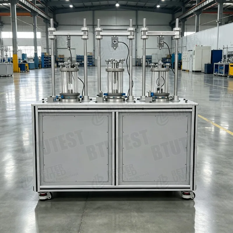 BTU Full-Automatic Stress Path Triple Triaxial Apparatus 10kN UU CU CD ASTM D4767 D7181 D2850 ISO 17892-8 Geotechnical Lab