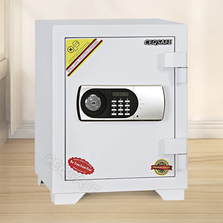 CEQSAFE Cabinet Electronic Digital Lock Safe Small Digital Biometric Fireproof Key Cabinet Ammo Safe 10 Years 2 Hours CN;GU