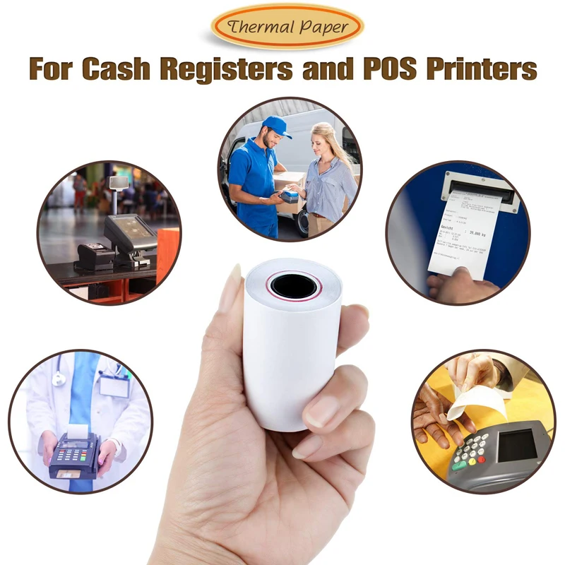 Wholesale White 80x70 Receipt Thermal Paper Rolls 55mm Width 80x80 Cash Register Paper for Pos Printer