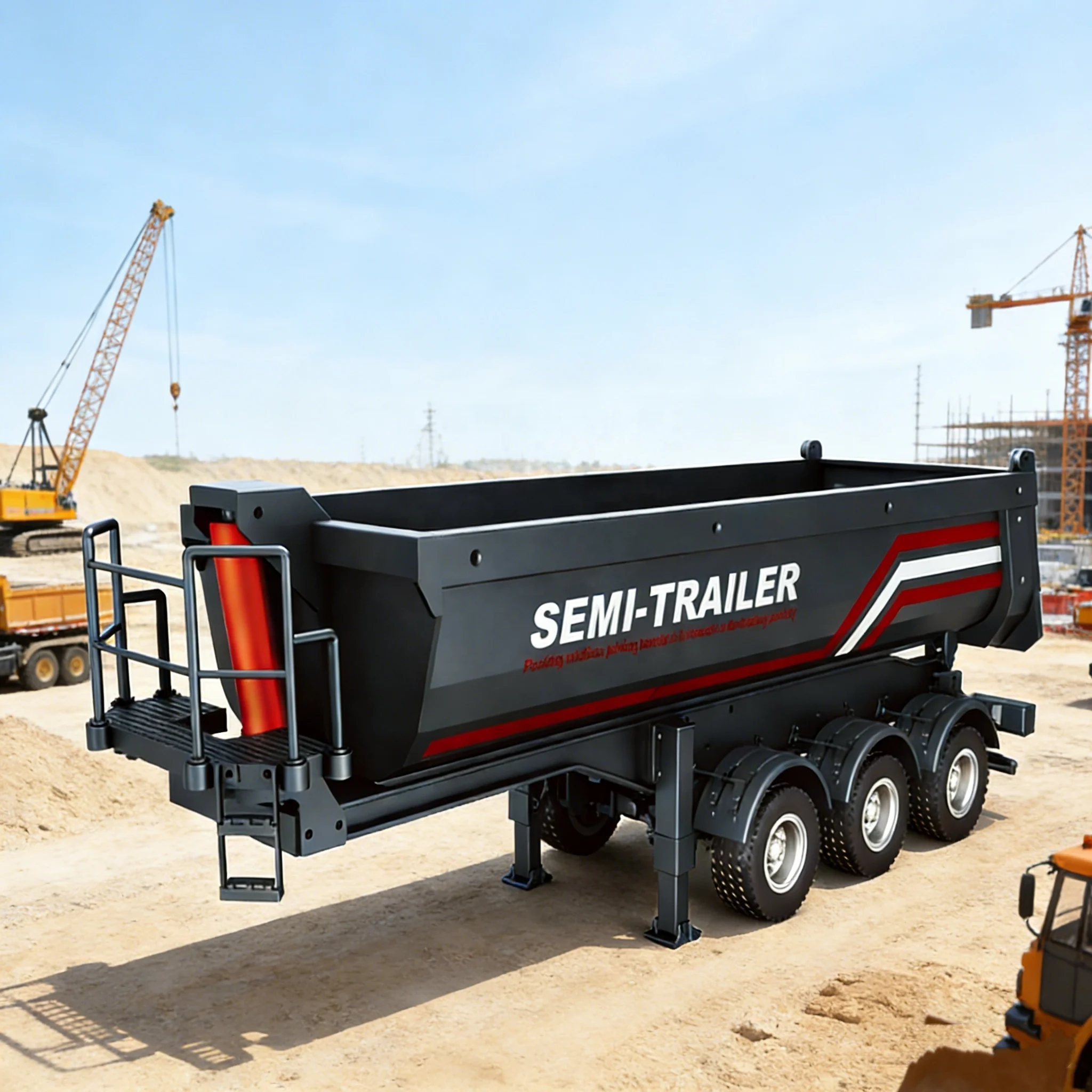Huina 1509 1/18 Alloy Semi-Trailer Dump Truck RC Car