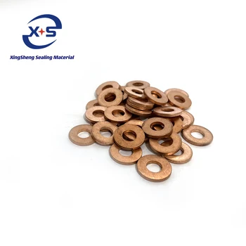 Brass Copper Flat Gasket Spacer Sealed Thin Flat Copper Washer Supplier Flat Metal Shim Copper Kit Ring Gasket