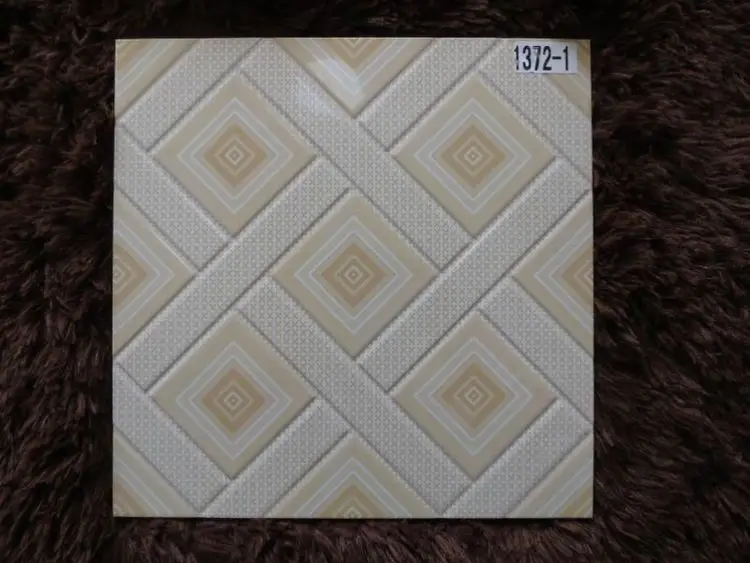 Minqing 3d Stone Design Floor Tiles with Amber Glazed