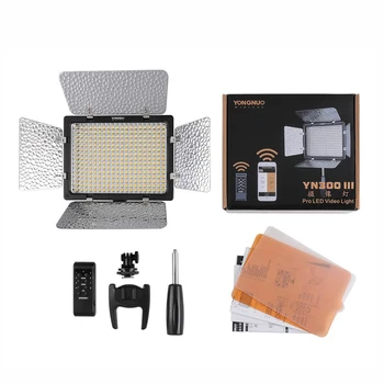 YongNuo YN300III YN300 III YN-300III 5500k CRI95 LED Camera Video Light Video Photography With Battery KIT for Canon for Nikon