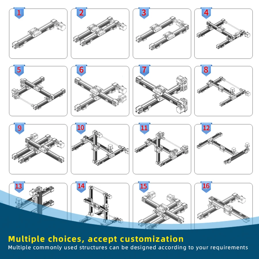 XYZ High Precision Cartesian Robot Linear Motion Module for Industrial Automation