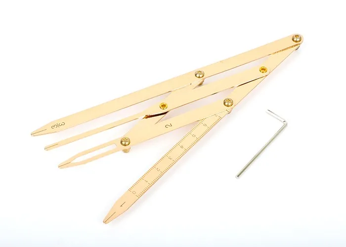 KMC Plastic EYEBROW RULER Golden Mean Calipers Measuring Designing Eyebrow Stainless Steel Golden Ratio Callpers