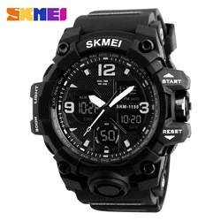 Skmei 1155B горячая Распродажа водонепроницаемые аналоговые цифровые часы мужские наручные часы спортивные наручные часы