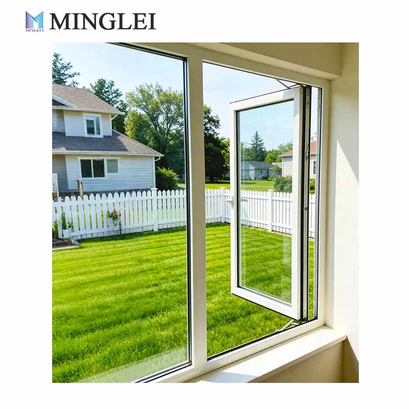 Fuinneoga agus Doirse de Alumainiam le Breisín Teasa Eorpach, Inbhuanaithe, le Trí Ghlasadh, Fuinneoga Ghlaise Chásamintí a oscailteann amach