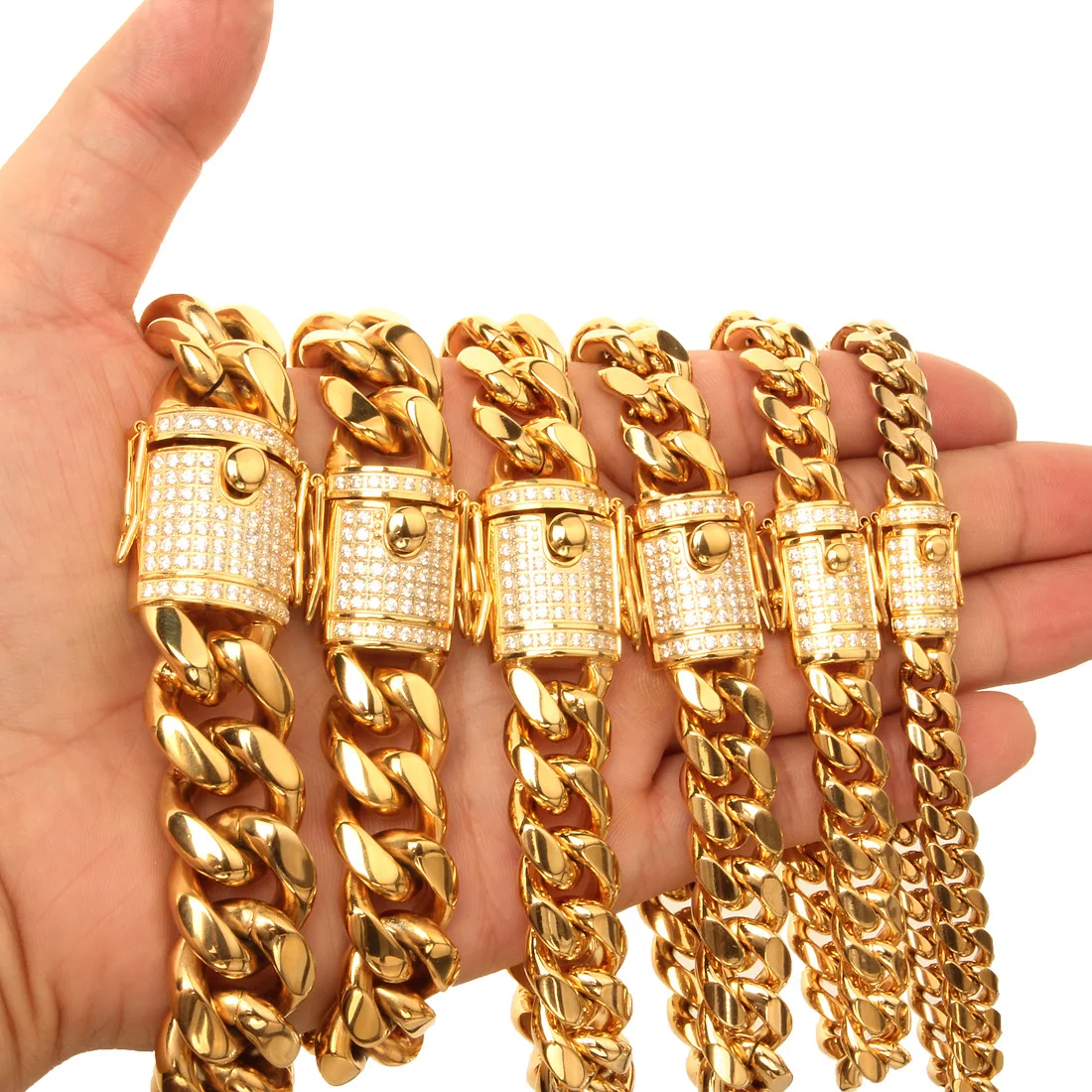 Buy Gold Men's Cuban Link Chain,316l 