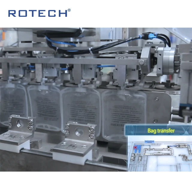 
 Медицинская линия по производству непвх мягких мешков IV  