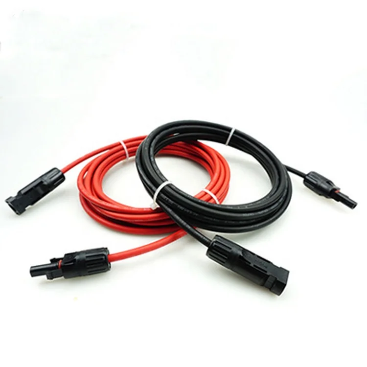 Solar Panel 2.5mm 6mm2 10mm2 Extension Copper Wire With Connector Dc Cable 6mm Cable Solar for photovoltaic