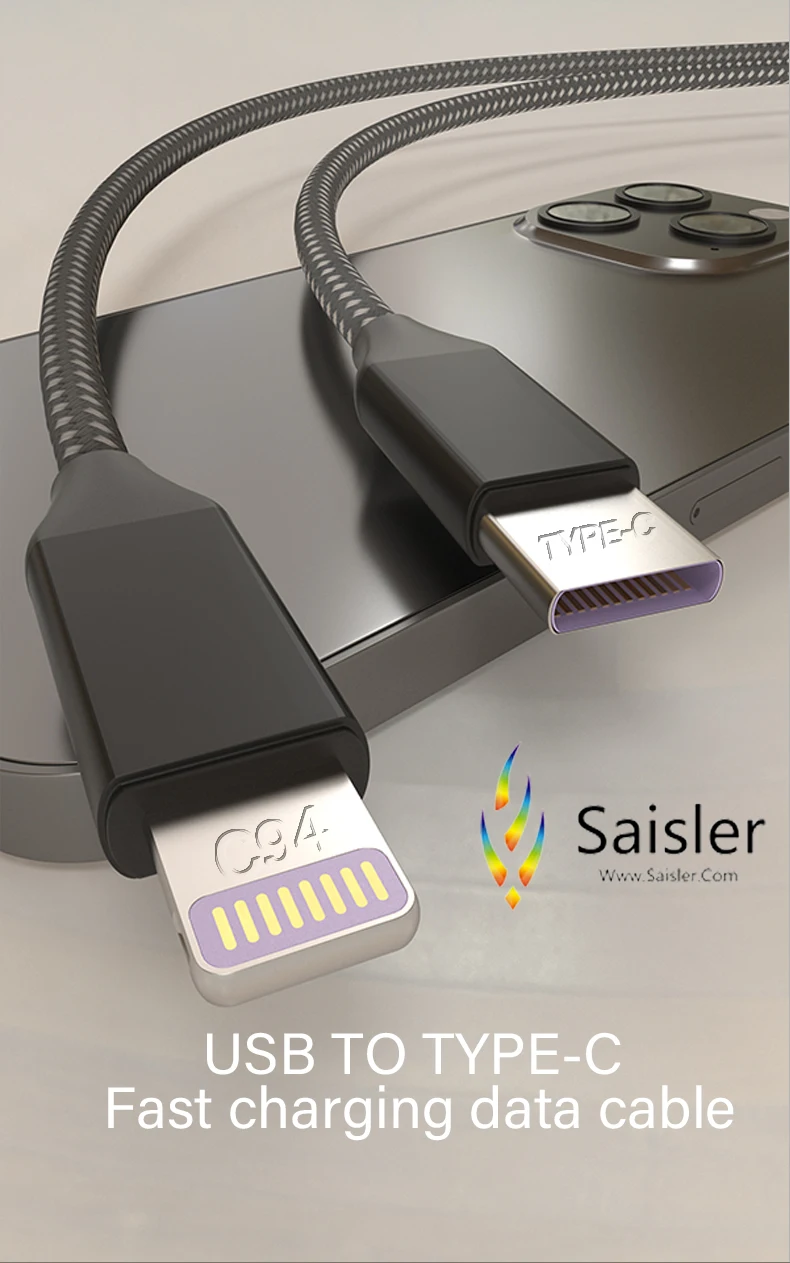 Saisler Original Pd Cables Fast Charging High Speed Type C To Lighting