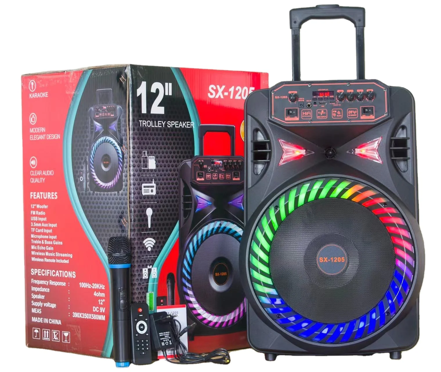 Trolly Speaker Speaker Big Power CRONY RX-8280 Speaker Inch