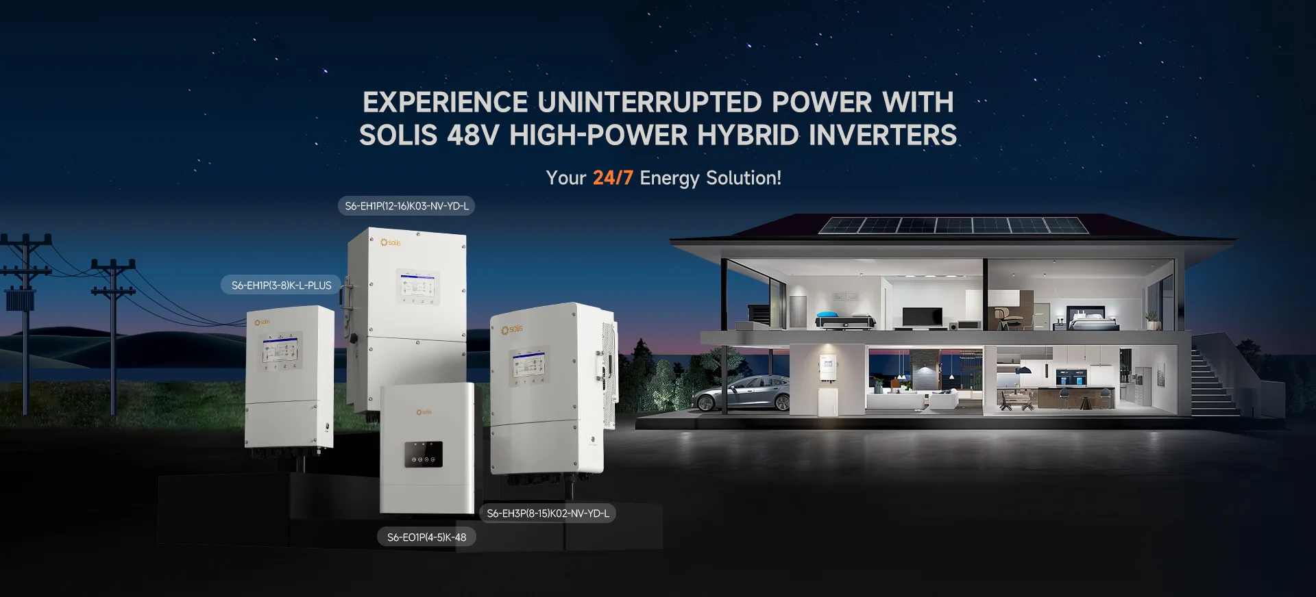Onduleur hybride Solis Onduleur solaire S6-EH3P20K-H haute efficacité  triphasé 20kw onduleurs de stockage d'énergie haute tension IP66|  Alibaba.com