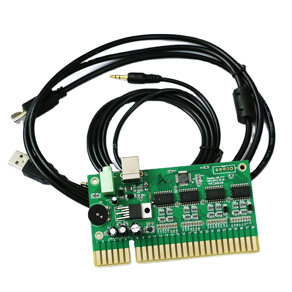 アーケードマシン用USB機能PCからJammaコンバータボードコイン