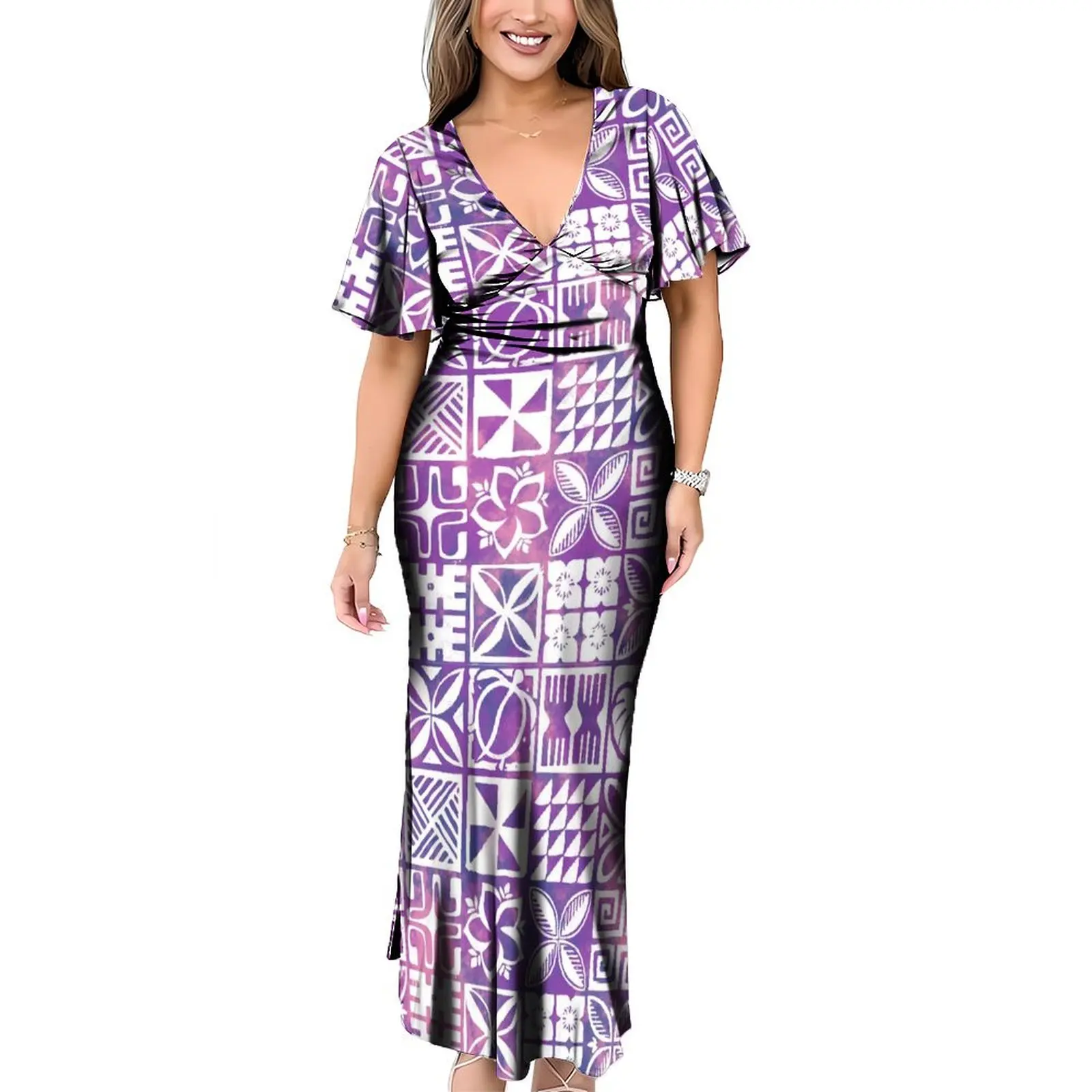 white christmas dresses Pride of Fiji Gown