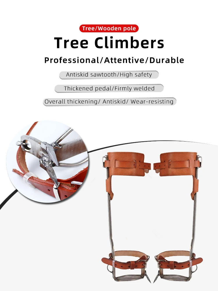 Tree Climbing Equipment Stainless Tree Climbing Tool Wood Pole Climbers
