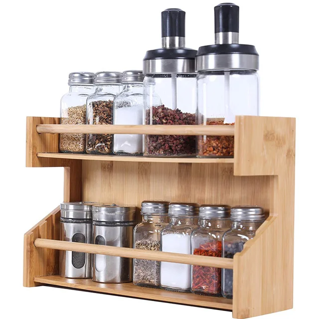 Buy Wholesale China Multi-function Bamboo Shelf With Removable Dividers-  Spice Rack, Floating Shelf, Or Drawer Organizer & Bamboo Shelf at USD 2