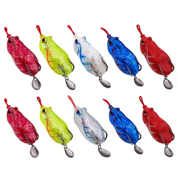 Thunder Frog Blackfish Kill Modification Simulation Lure Bait Thunder Frog Sheet Blood Groove Hook Thorn Head Sequin – Hooks – view 3