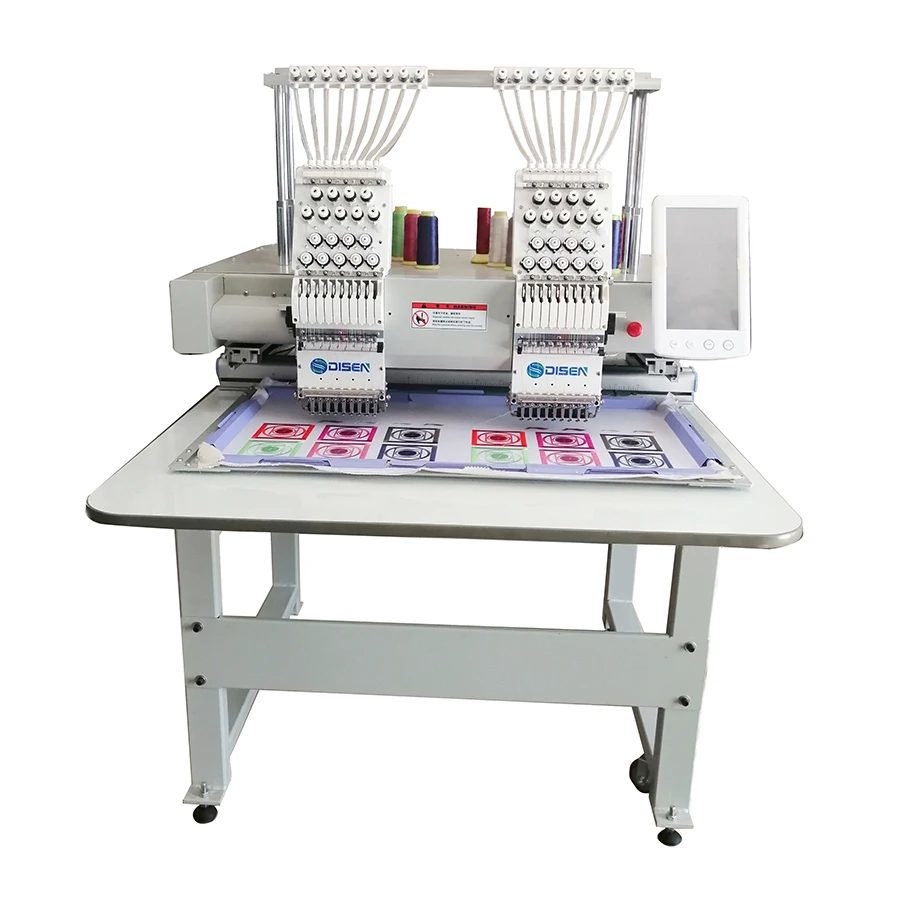 Beads and Sequin Device Mix System Feiya Embroidery Machine Price 2 Head with 12 Needlese for Embroider Machine