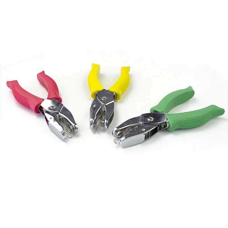 Factory Manual Different Shapes Paper Hole Punch With Rubber Covers for Office and School