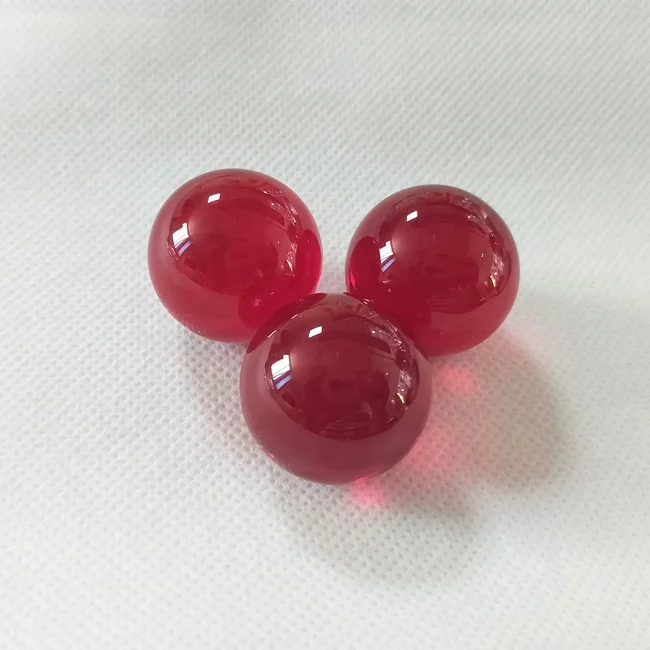big size 12mm smooth red ruby sphere ruby ball corundum gemstone