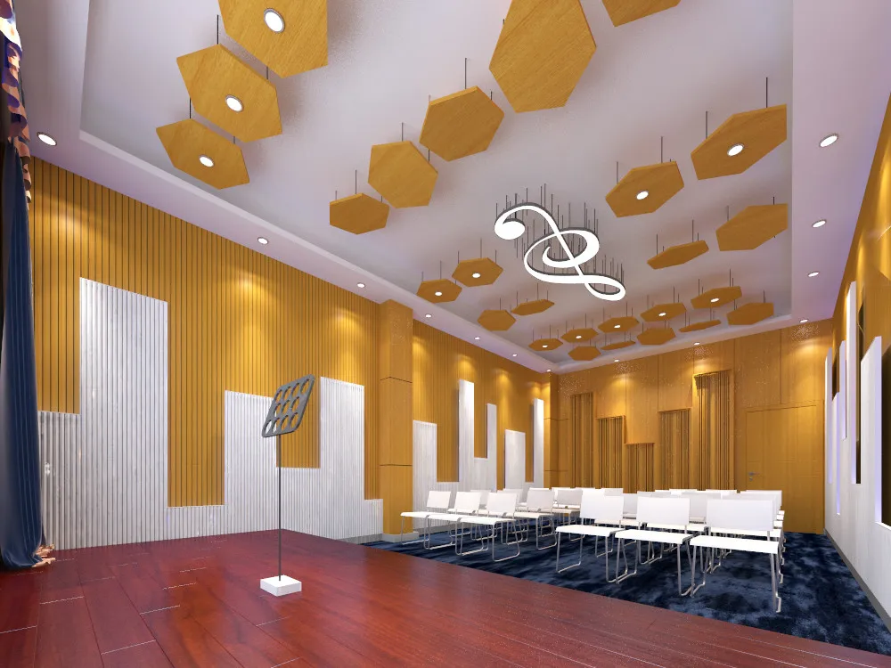 TianGe Factory 40~45dB Insulation Effect Interior Soundproof Wood and Steel Sound Proof Door for Studio